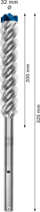Bosch EXPERT SDS max-8X burgija za udarne bušilice od 32 x 200 x 320 mm - 2608900254 Burgija SDS - Max BOSCH Madras doo Beograd