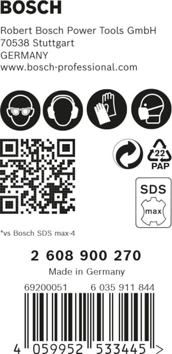 Bosch EXPERT SDS max-8X burgija za udarne bušilice od 32 x 400 x 520 mm, 5-delni - 2608900270 Burgija SDS - Max BOSCH Madras doo Beograd