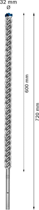 Bosch EXPERT SDS max-8X burgija za udarne bušilice od 32 x 600 x 720 mm - 2608900256 Burgija SDS - Max BOSCH Madras doo Beograd