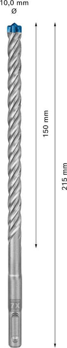 Bosch EXPERT SDS plus-7X burgija za udarne bušilice od 10 x 150 x 215 mm - 2608900098 Burgija SDS - Plus BOSCH Madras doo Beograd