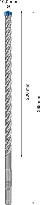 Bosch EXPERT SDS plus-7X burgija za udarne bušilice od 10 x 200 x 265 mm, 10-delni - 2608900172 Burgija SDS - Plus BOSCH Madras doo Beograd