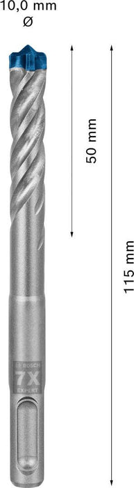 Bosch EXPERT SDS plus-7X burgija za udarne bušilice od 10 x 50 x 115 mm - 2608900096 Burgija SDS - Plus BOSCH Madras doo Beograd