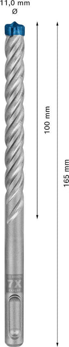 Bosch EXPERT SDS plus-7X burgija za udarne bušilice od 11 x 100 x 165 mm - 2608900105 Burgija SDS - Plus BOSCH Madras doo Beograd