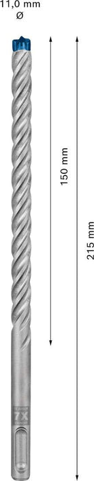 Bosch EXPERT SDS plus-7X burgija za udarne bušilice od 11 x 150 x 215 mm - 2608900106 Burgija SDS - Plus BOSCH Madras doo Beograd