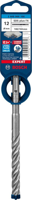 Bosch EXPERT SDS plus-7X burgija za udarne bušilice od 12 x 100 x 165 mm - 2608900108 Burgija SDS - Plus BOSCH Madras doo Beograd