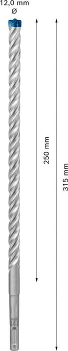 Bosch EXPERT SDS plus-7X burgija za udarne bušilice od 12 x 250 x 315 mm - 2608900111 Burgija SDS - Plus BOSCH Madras doo Beograd