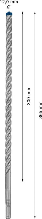 Bosch EXPERT SDS plus-7X burgija za udarne bušilice od 12 x 300 x 365 mm - 2608900112 Burgija SDS - Plus BOSCH Madras doo Beograd