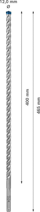Bosch EXPERT SDS plus-7X burgija za udarne bušilice od 12 x 400 x 465 mm - 2608900113 Burgija SDS - Plus BOSCH Madras doo Beograd