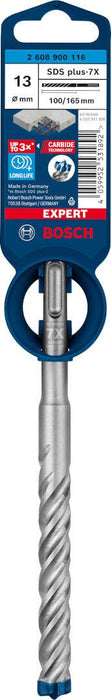 Bosch EXPERT SDS plus-7X burgija za udarne bušilice od 13 x 100 x 165 mm - 2608900116 Burgija SDS - Plus BOSCH Madras doo Beograd