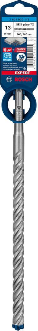 Bosch EXPERT SDS plus-7X burgija za udarne bušilice od 13 x 200 x 265 mm - 2608900118 Burgija SDS - Plus BOSCH Madras doo Beograd