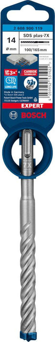 Bosch EXPERT SDS plus-7X burgija za udarne bušilice od 14 x 100 x 165 mm - 2608900119 Burgija SDS - Plus BOSCH Madras doo Beograd