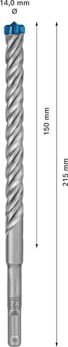 Bosch EXPERT SDS plus-7X burgija za udarne bušilice od 14 x 150 x 215 mm - 2608900120 Burgija SDS - Plus BOSCH Madras doo Beograd