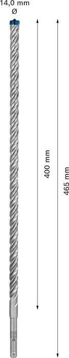 Bosch EXPERT SDS plus-7X burgija za udarne bušilice od 14 x 400 x 465 mm - 2608900124 Burgija SDS - Plus BOSCH Madras doo Beograd