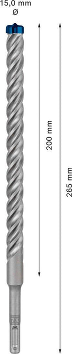 Bosch EXPERT SDS plus-7X burgija za udarne bušilice od 15 x 200 x 265 mm - 2608900128 Burgija SDS - Plus BOSCH Madras doo Beograd