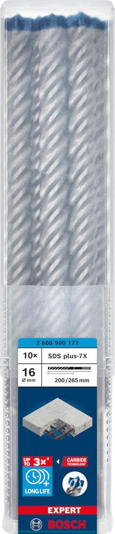 Bosch EXPERT SDS plus-7X burgija za udarne bušilice od 16 x 200 x 265 mm, 10-delni - 2608900177 Burgija SDS - Plus BOSCH Madras doo Beograd