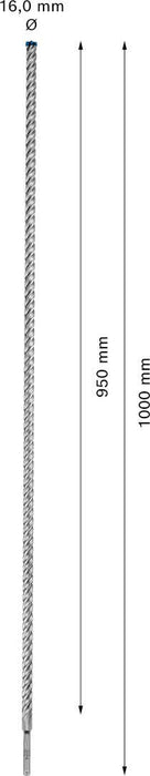 Bosch EXPERT SDS plus-7X burgija za udarne bušilice od 16 x 950 x 1000 mm - 2608900135 Burgija SDS - Plus BOSCH Madras doo Beograd
