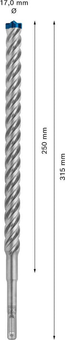 Bosch EXPERT SDS plus-7X burgija za udarne bušilice od 17 x 250 x 315 mm - 2608900137 Burgija SDS - Plus BOSCH Madras doo Beograd