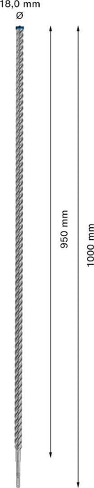 Bosch EXPERT SDS plus-7X burgija za udarne bušilice od 18 x 950 x 1000 mm - 2608900141 Burgija SDS - Plus BOSCH Madras doo Beograd