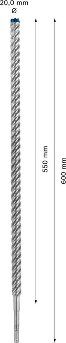 Bosch EXPERT SDS plus-7X burgija za udarne bušilice od 20 x 550 x 600 mm - 2608900144 Burgija SDS - Plus BOSCH Madras doo Beograd