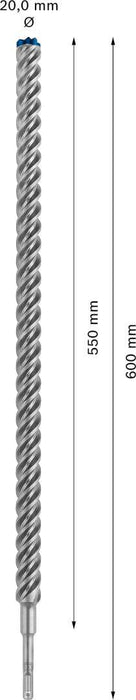Bosch EXPERT SDS plus-7X burgija za udarne bušilice od 25 x 550 x 600 mm - 2608900152 Burgija SDS - Plus BOSCH Madras doo Beograd