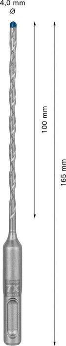 Bosch EXPERT SDS plus-7X burgija za udarne bušilice od 4 x 100 x 165 mm - 2608900058 Burgija SDS - Plus BOSCH Madras doo Beograd