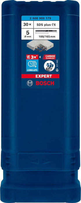 Bosch EXPERT SDS plus-7X burgija za udarne bušilice od 5 x 100 x 165 mm, 30-delni - 2608900179 Burgija SDS - Plus BOSCH Madras doo Beograd