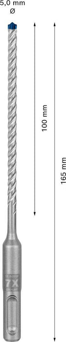 Bosch EXPERT SDS plus-7X burgija za udarne bušilice od 5 x 100 x 165 mm, 30-delni - 2608900179 Burgija SDS - Plus BOSCH Madras doo Beograd