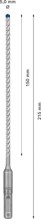 Bosch EXPERT SDS plus-7X burgija za udarne bušilice od 5 x 150 x 215 mm - 2608900061 Burgija SDS - Plus BOSCH Madras doo Beograd