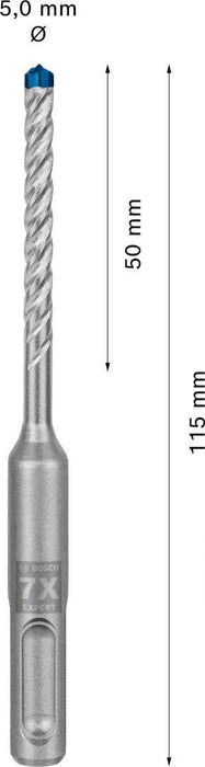 Bosch EXPERT SDS plus-7X burgija za udarne bušilice od 5 x 50 x 115 mm, 30-delni - 2608900178 Burgija SDS - Plus BOSCH Madras doo Beograd