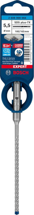 Bosch EXPERT SDS plus-7X burgija za udarne bušilice od 5,5 x 100 x 165 mm - 2608900066 Burgija SDS - Plus BOSCH Madras doo Beograd
