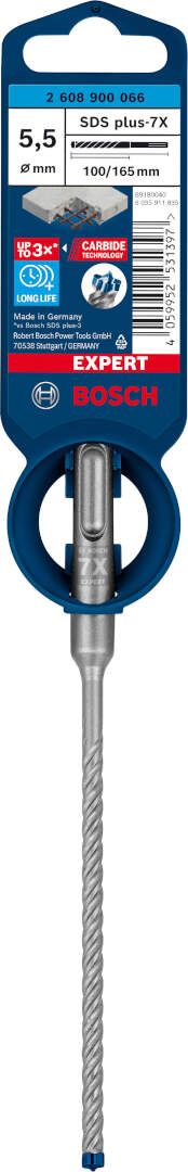 Bosch EXPERT SDS plus-7X burgija za udarne bušilice od 5,5 x 100 x 165 mm - 2608900066 Burgija SDS - Plus BOSCH Madras doo Beograd