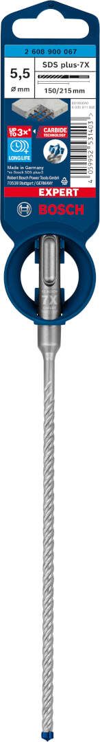 Bosch EXPERT SDS plus-7X burgija za udarne bušilice od 5,5 x 150 x 215 mm - 2608900067 Burgija SDS - Plus BOSCH Madras doo Beograd
