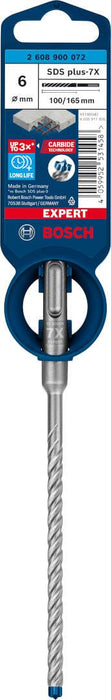 Bosch EXPERT SDS plus-7X burgija za udarne bušilice od 6 x 100 x 165 mm - 2608900072 Burgija SDS - Plus BOSCH Madras doo Beograd