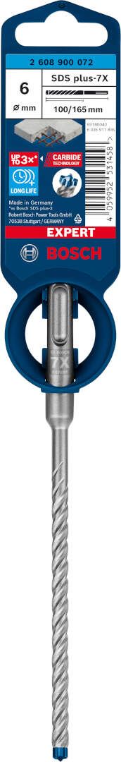 Bosch EXPERT SDS plus-7X burgija za udarne bušilice od 6 x 100 x 165 mm - 2608900072 Burgija SDS - Plus BOSCH Madras doo Beograd