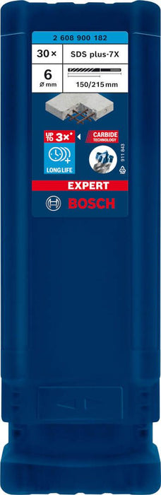 Bosch EXPERT SDS plus-7X burgija za udarne bušilice od 6 x 150 x 215 mm, 30-delni - 2608900182 Burgija SDS - Plus BOSCH Madras doo Beograd