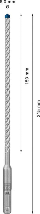 Bosch EXPERT SDS plus-7X burgija za udarne bušilice od 6 x 150 x 215 mm, 30-delni - 2608900182 Burgija SDS - Plus BOSCH Madras doo Beograd