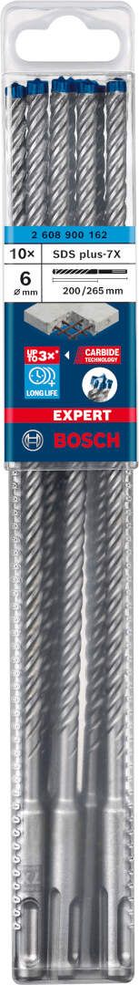 Bosch EXPERT SDS plus-7X burgija za udarne bušilice od 6 x 200 x 265 mm, 10-delni - 2608900162 Burgija SDS - Plus BOSCH Madras doo Beograd