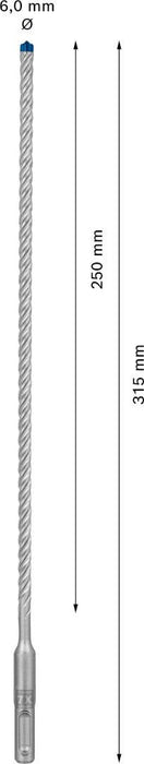 Bosch EXPERT SDS plus-7X burgija za udarne bušilice od 6 x 250 x 315 mm - 2608900075 Burgija SDS - Plus BOSCH Madras doo Beograd