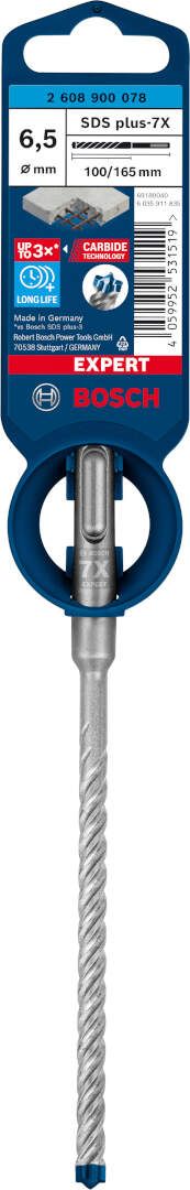 Bosch EXPERT SDS plus-7X burgija za udarne bušilice od 6,5 x 100 x 165 mm - 2608900078 Burgija SDS - Plus BOSCH Madras doo Beograd