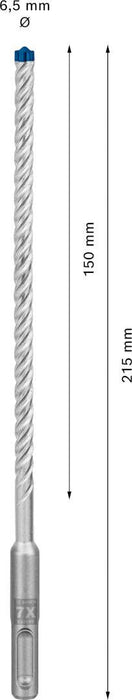 Bosch EXPERT SDS plus-7X burgija za udarne bušilice od 6,5 x 150 x 215 mm - 2608900079 Burgija SDS - Plus BOSCH Madras doo Beograd