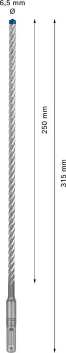 Bosch EXPERT SDS plus-7X burgija za udarne bušilice od 6,5 x 250 x 315 mm - 2608900081 Burgija SDS - Plus BOSCH Madras doo Beograd