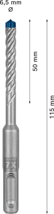 Bosch EXPERT SDS plus-7X burgija za udarne bušilice od 6,5 x 50 x 115 mm - 2608900077 Burgija SDS - Plus BOSCH Madras doo Beograd