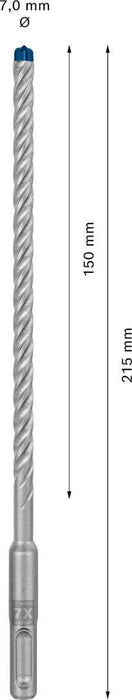Bosch EXPERT SDS plus-7X burgija za udarne bušilice od 7 x 150 x 215 mm - 2608900085 Burgija SDS - Plus BOSCH Madras doo Beograd