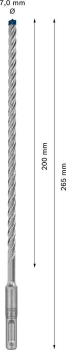 Bosch EXPERT SDS plus-7X burgija za udarne bušilice od 7 x 200 x 265 mm - 2608900086 Burgija SDS - Plus BOSCH Madras doo Beograd