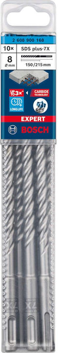 Bosch EXPERT SDS plus-7X burgija za udarne bušilice od 8 x 150 x 215 mm, 10-delni - 2608900168 Burgija SDS - Plus BOSCH Madras doo Beograd