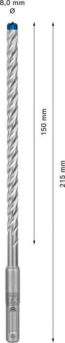 Bosch EXPERT SDS plus-7X burgija za udarne bušilice od 8 x 150 x 215 mm, 10-delni - 2608900168 Burgija SDS - Plus BOSCH Madras doo Beograd