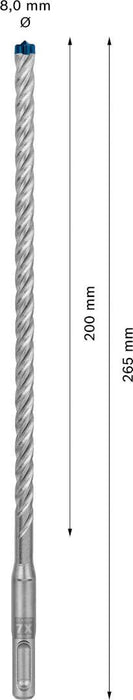 Bosch EXPERT SDS plus-7X burgija za udarne bušilice od 8 x 200 x 265 mm, 10-delni - 2608900169 Burgija SDS - Plus BOSCH Madras doo Beograd
