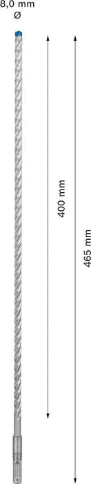 Bosch EXPERT SDS plus-7X burgija za udarne bušilice od 8 x 400 x 465 mm - 2608900093 Burgija SDS - Plus BOSCH Madras doo Beograd