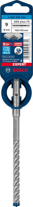 Bosch EXPERT SDS plus-7X burgija za udarne bušilice od 9 x 100 x 165 mm - 2608900094 Burgija SDS - Plus BOSCH Madras doo Beograd