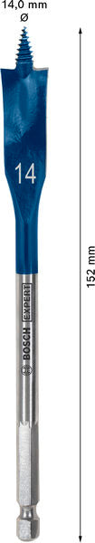 BOSCH EXPERT Self Cut Speed pljosnata burgija, 14×152 mm - (2608902090) Madras doo Beograd Madras doo Beograd